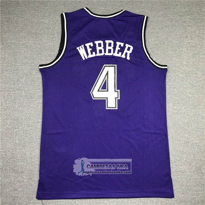 Camiseta Sacramento Kings Chris Webber Mitchell & Ness 1998-99 Negro